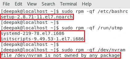rpm command to query file