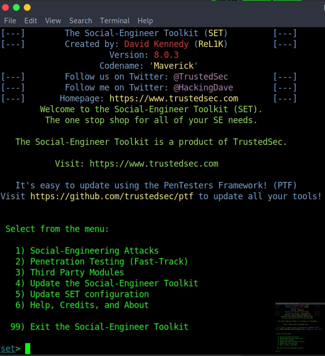 social engineering toolkit