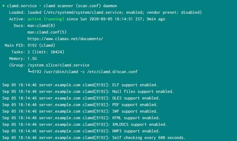 Steps to install and configure ClamAV in Linux CentOS 7