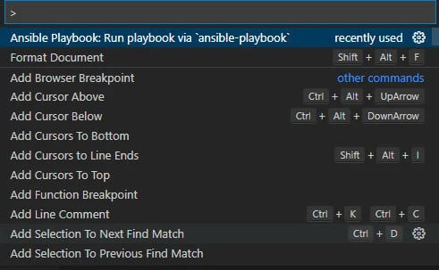 Execute Ansible On Visual Studio Code