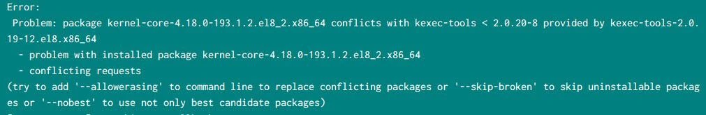 yum history rollback failed